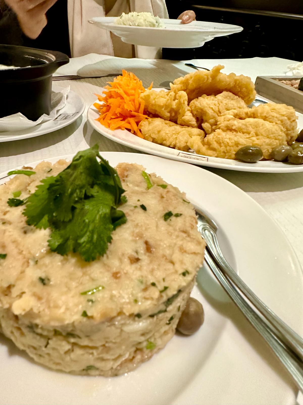 Filetes com açorda D'Alho