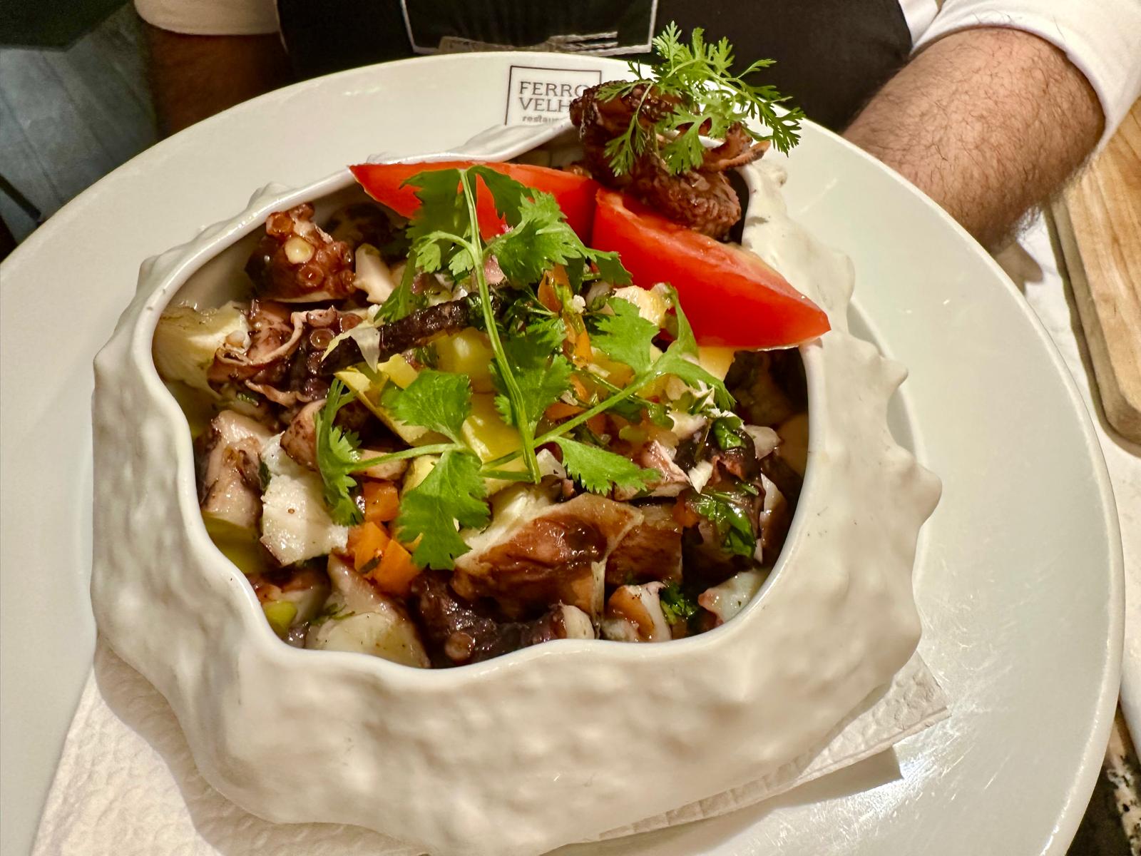 salada de polvp