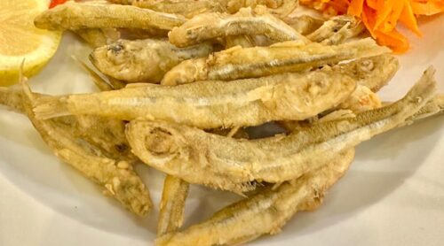 peixe rei com molho tártaro